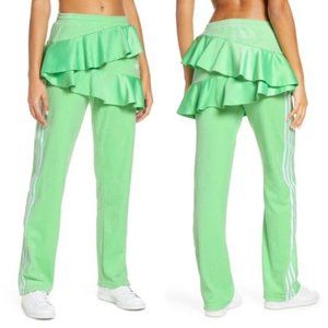 adidas Green Ruffle Track Pants